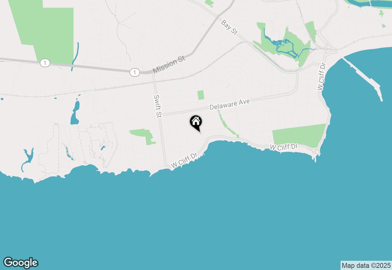 Map of 421 Oxford Way, Santa Cruz, CA 95060