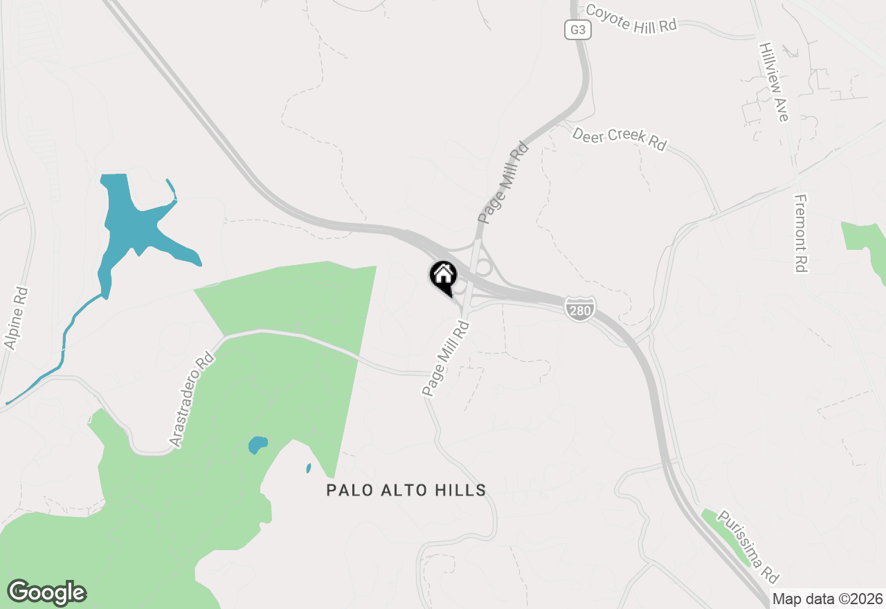 Map of 14278 Amherst Court, Los Altos Hills, CA 94022