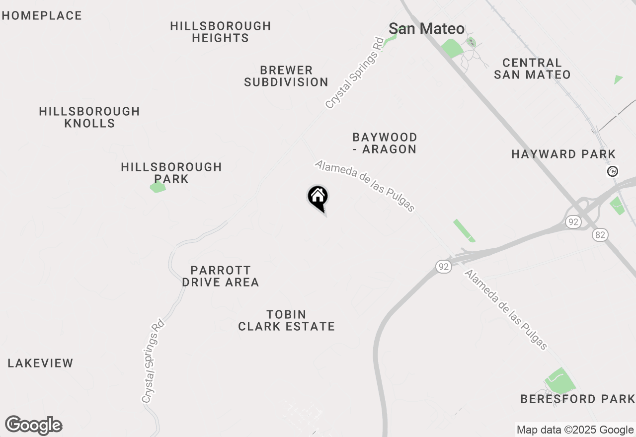 Map of 755 Nevada Avenue, San Mateo, CA 94402