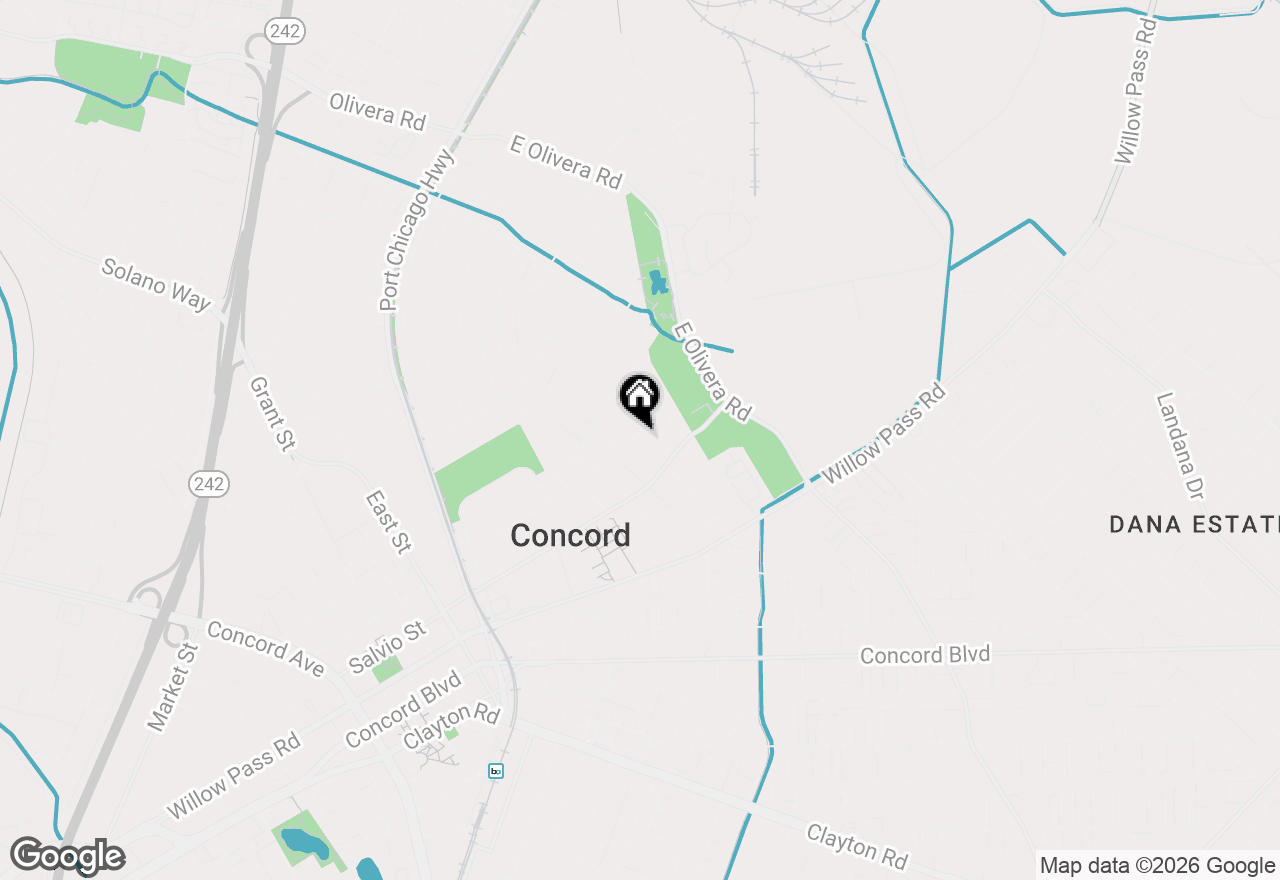 Map of 3114 Ameno Rd, Concord, CA 94519