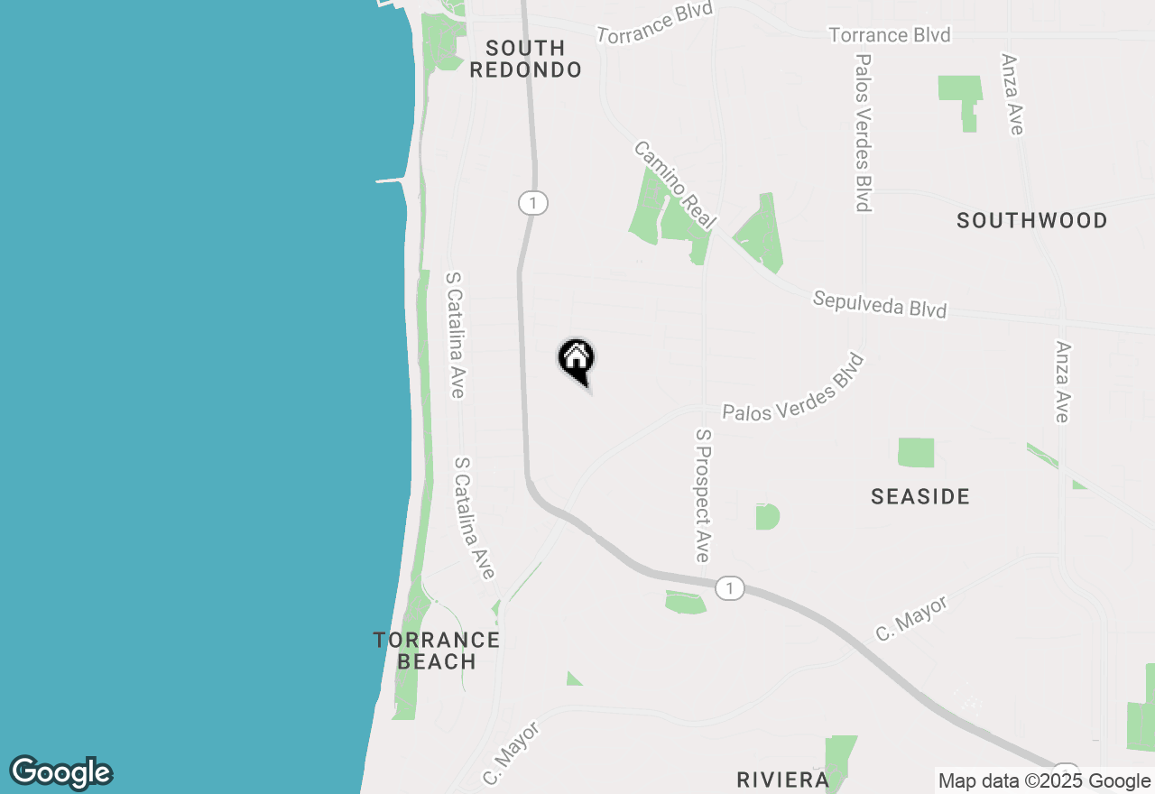 Map of 1217 S Gertruda Avenue, Redondo Beach, CA 90277