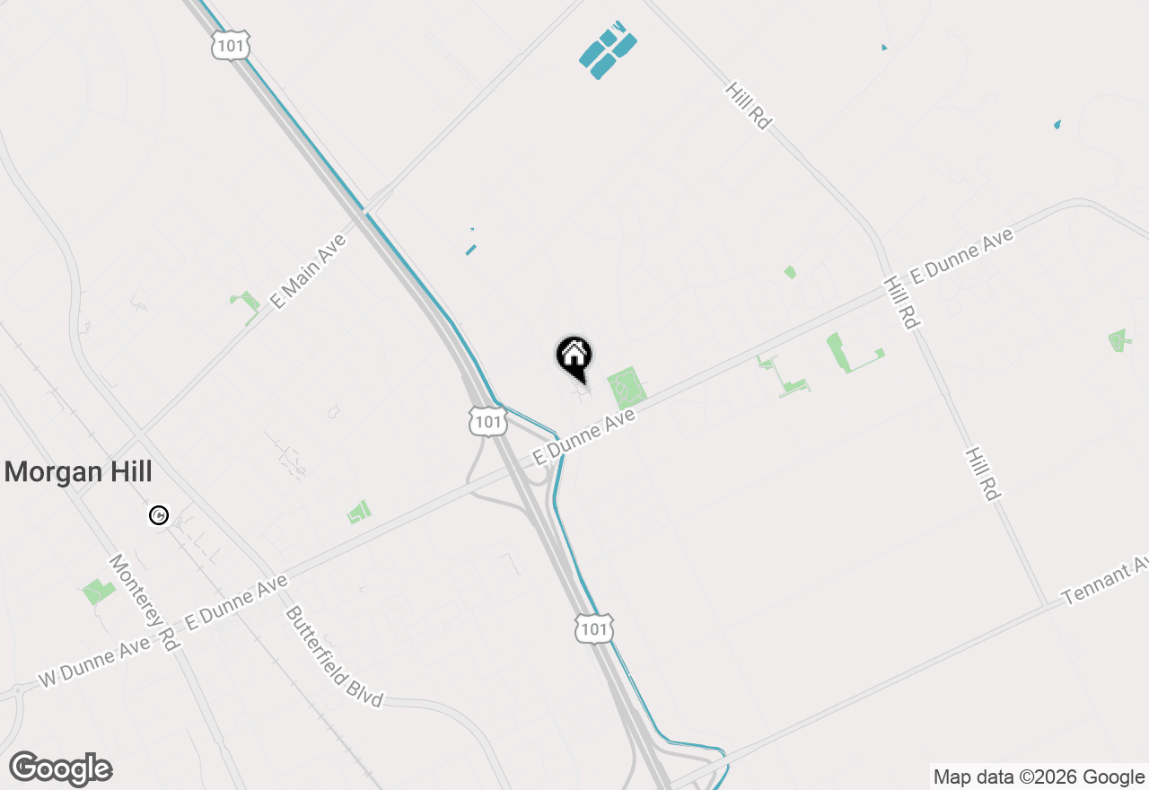 Map of 1218 Mesquite Lane, Morgan Hill, CA 95037