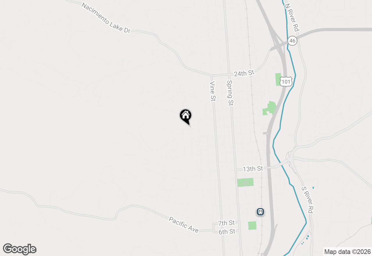 Map of 135 18th Street, Paso Robles, CA 93446