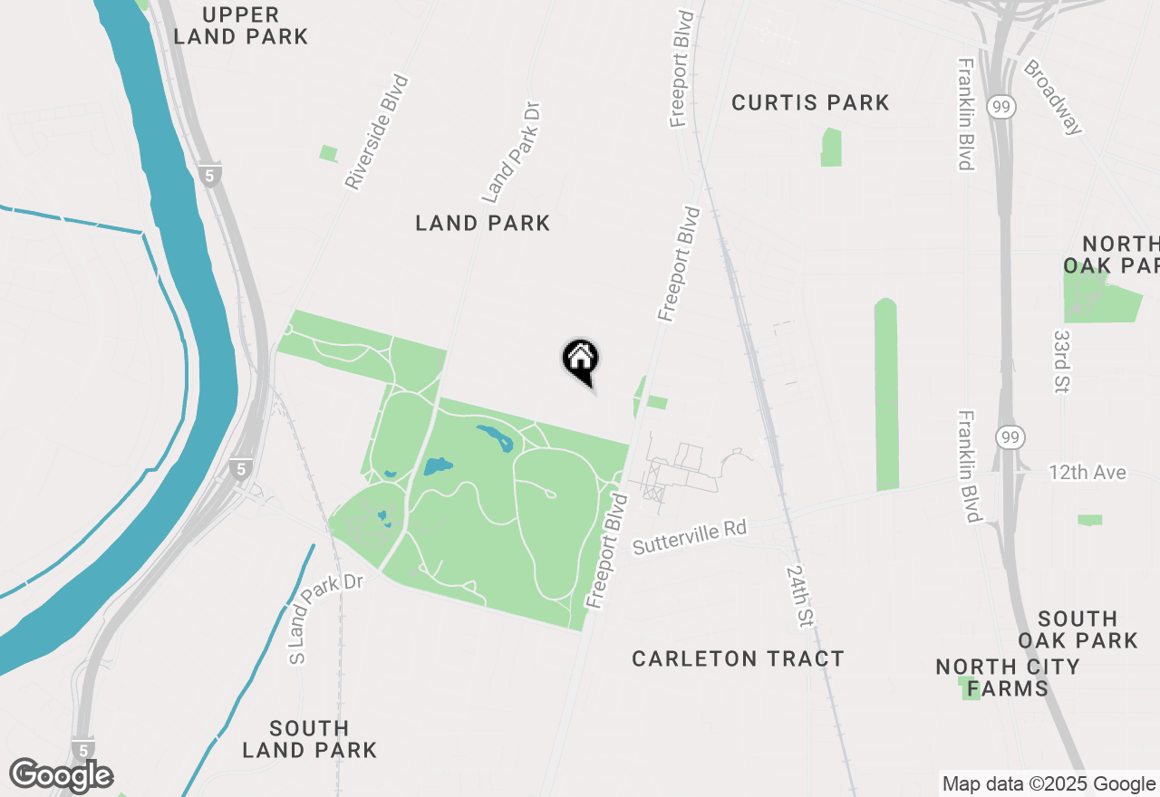 Map of 3628 19th Street, Sacramento, CA 95818