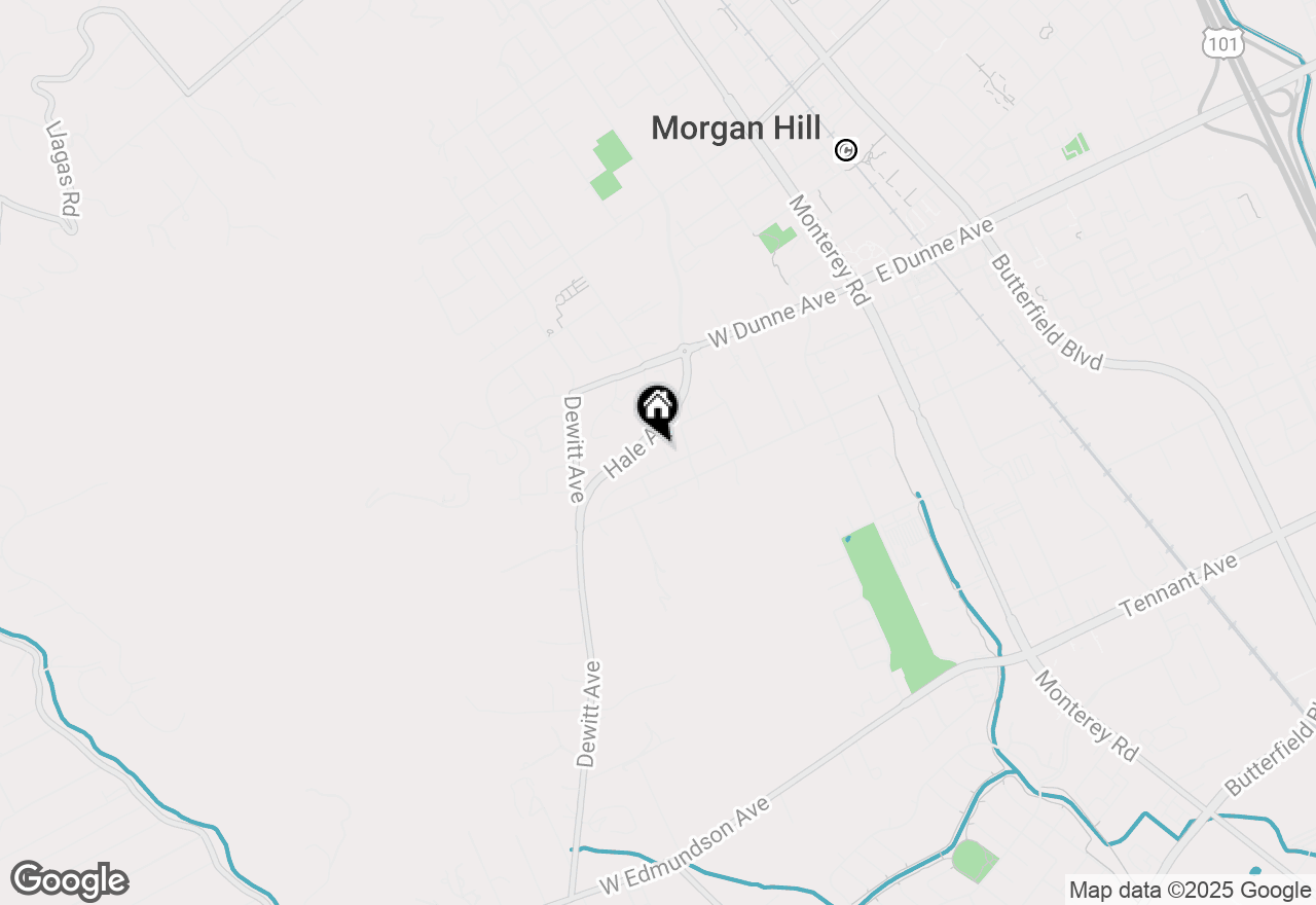 Map of 16761 Dry Creek Court, Morgan Hill, CA 95037