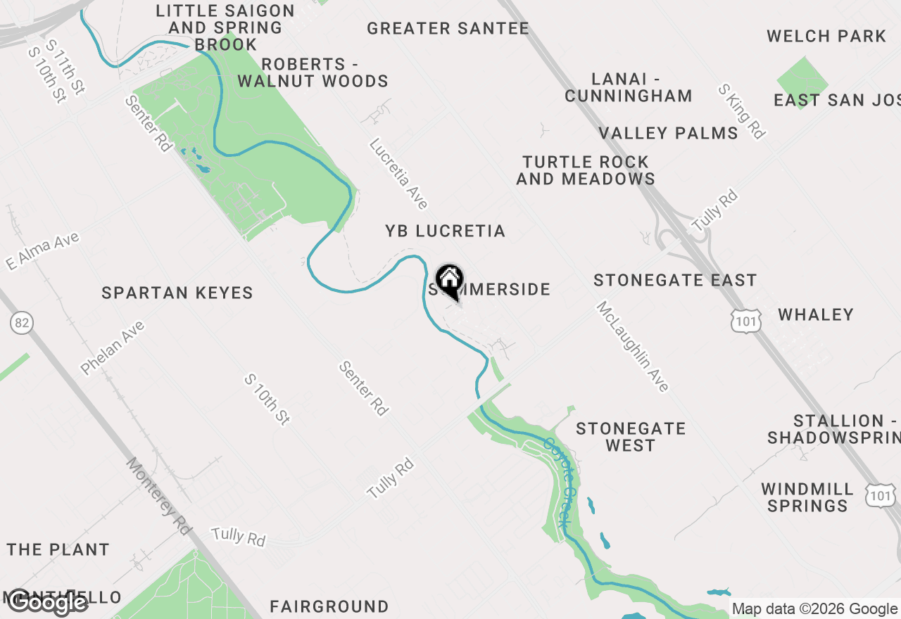 Map of 2102 Galveston Ave #B, San Jose, CA 95122
