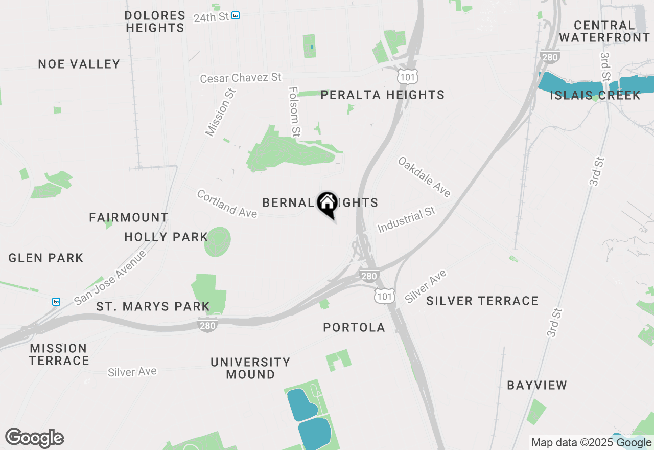 Map of 95 Putnam, San Francisco, CA 94110