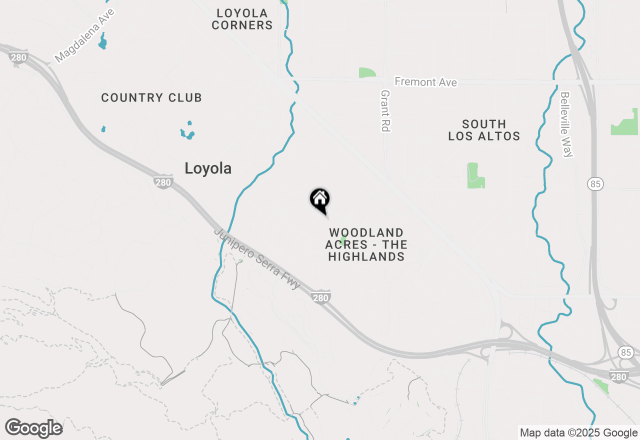 Map of 1989 Scott Lane, Los Altos, CA 94024