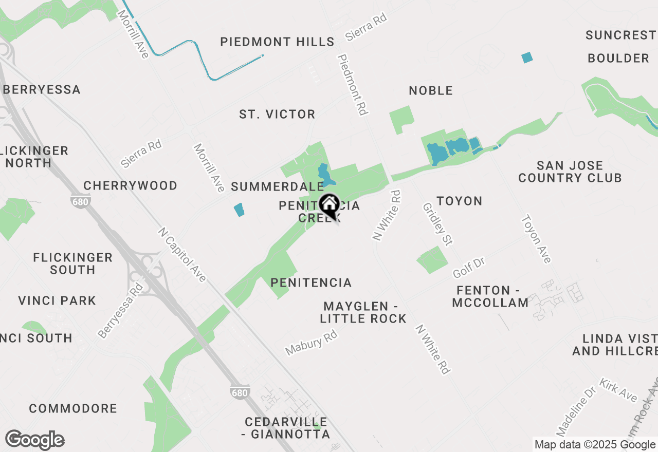 Map of 2914 Creek Point Drive, San Jose, CA 95133