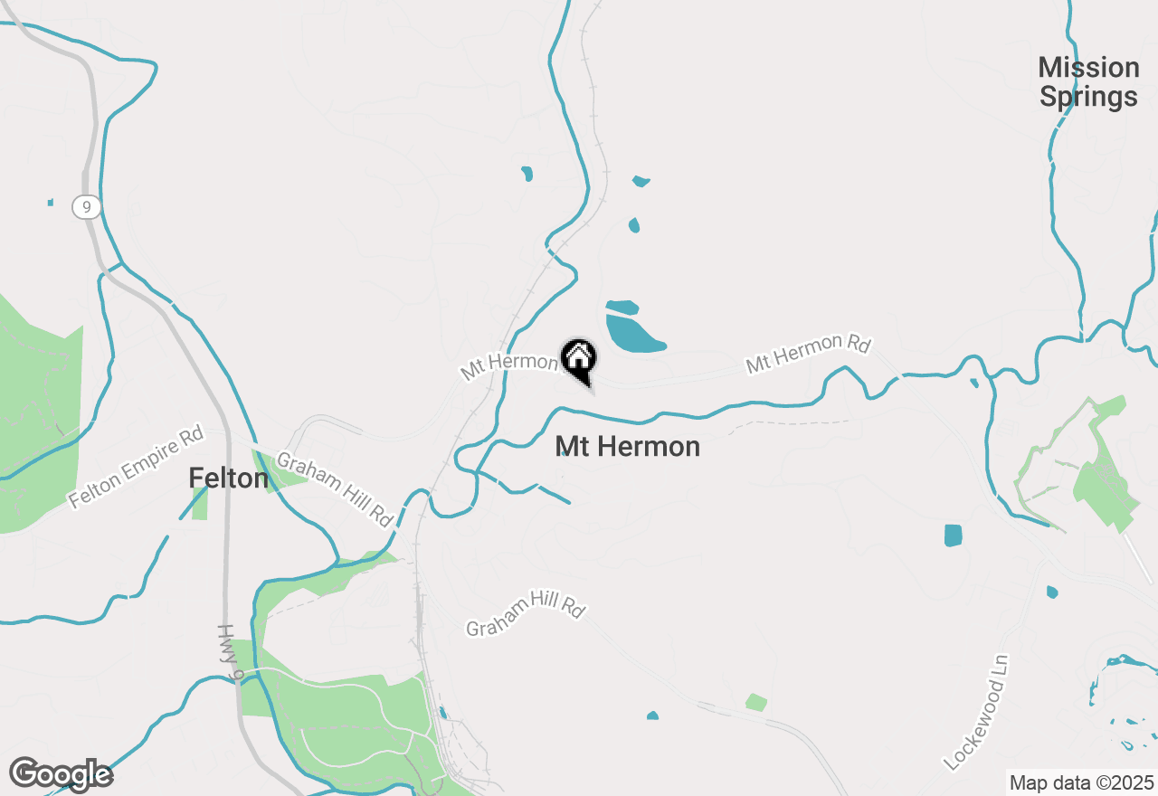 Map of 12 Canyon Road, Felton, CA 95018