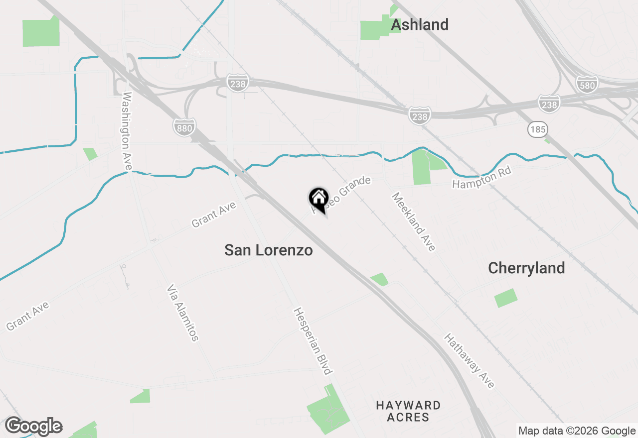 Map of 16023 Via Granada, San Lorenzo, CA 94580