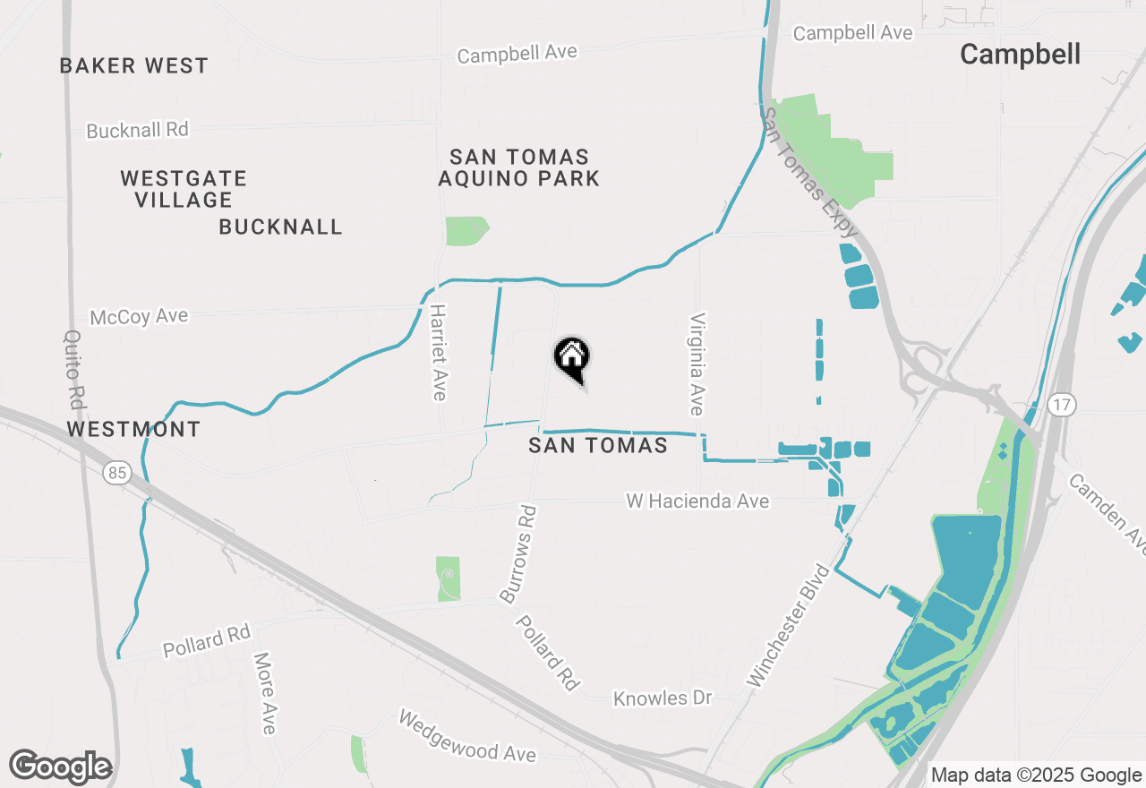 Map of 915 Kara Way, Campbell, CA 95008