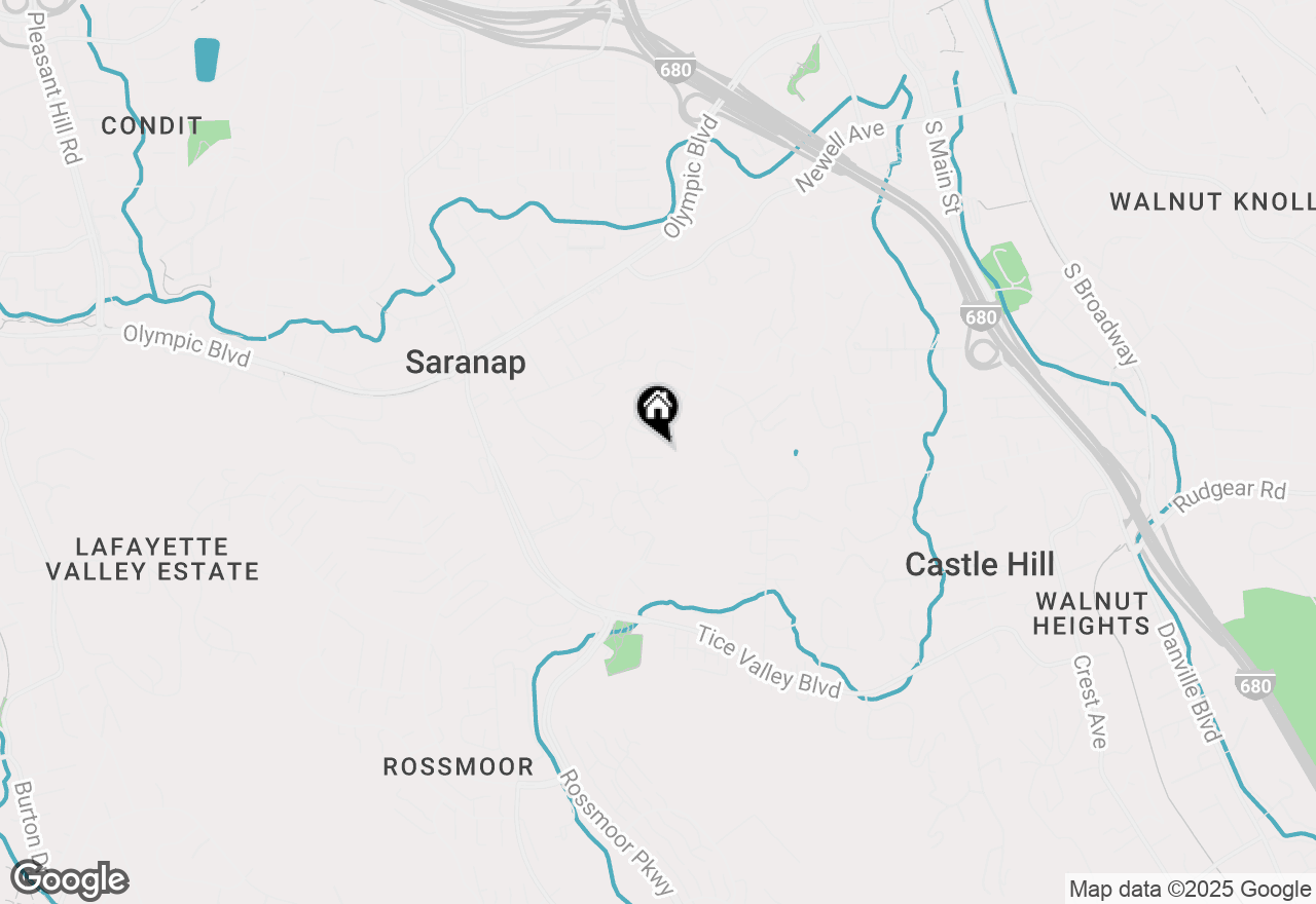Map of 70 Norman Court, Walnut Creek, CA 94595