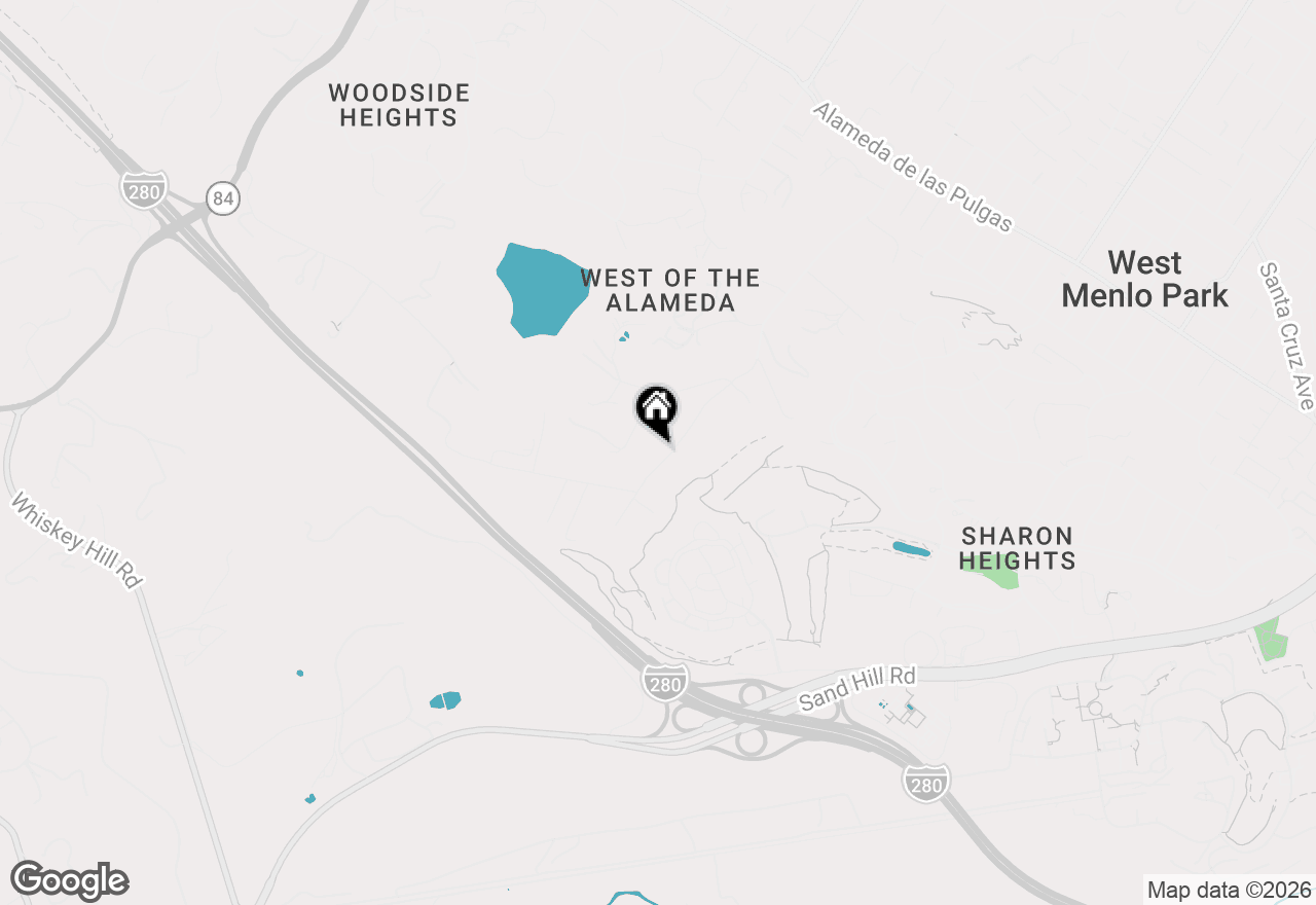 Map of (Address confidential), Atherton, California 94027