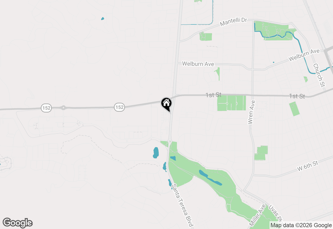 Map of 1540 Rosette Way, Gilroy, CA 95020