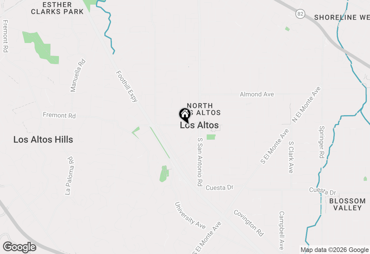 Map of 14 4th Street, Los Altos, CA 94022