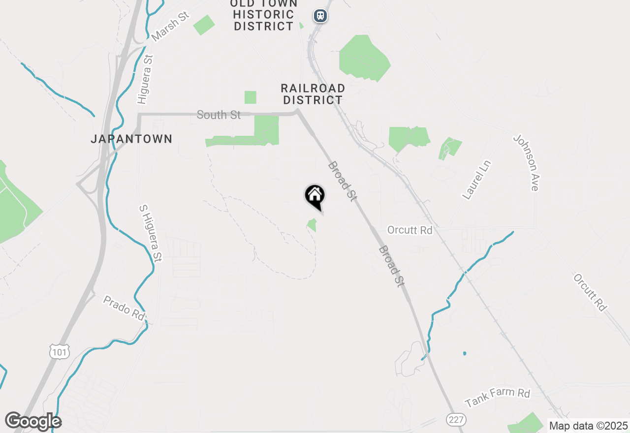 Map of 489 Bluerock Drive, San Luis Obispo, CA 93401