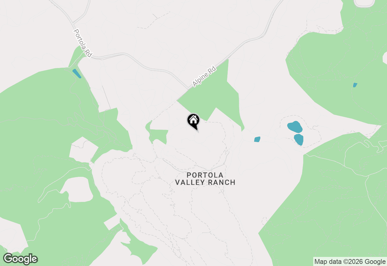 Map of 2 Horseshoe Bend, Portola Valley, CA 94028