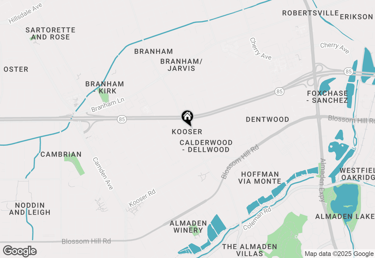 Map of 1445 Dentwood Drive, San Jose, CA 95118