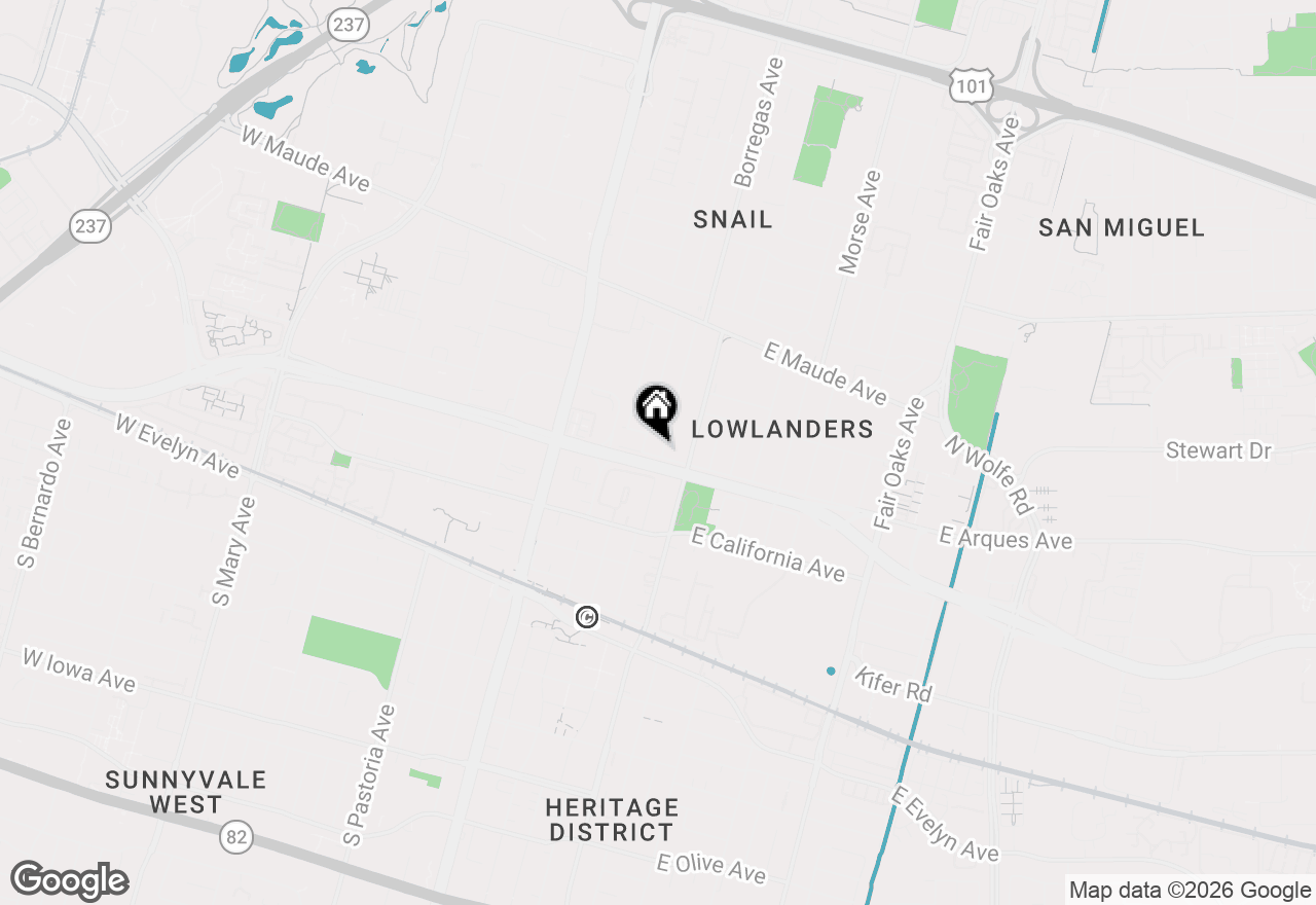 Map of 103 W Arques Avenue, Sunnyvale, CA 94085