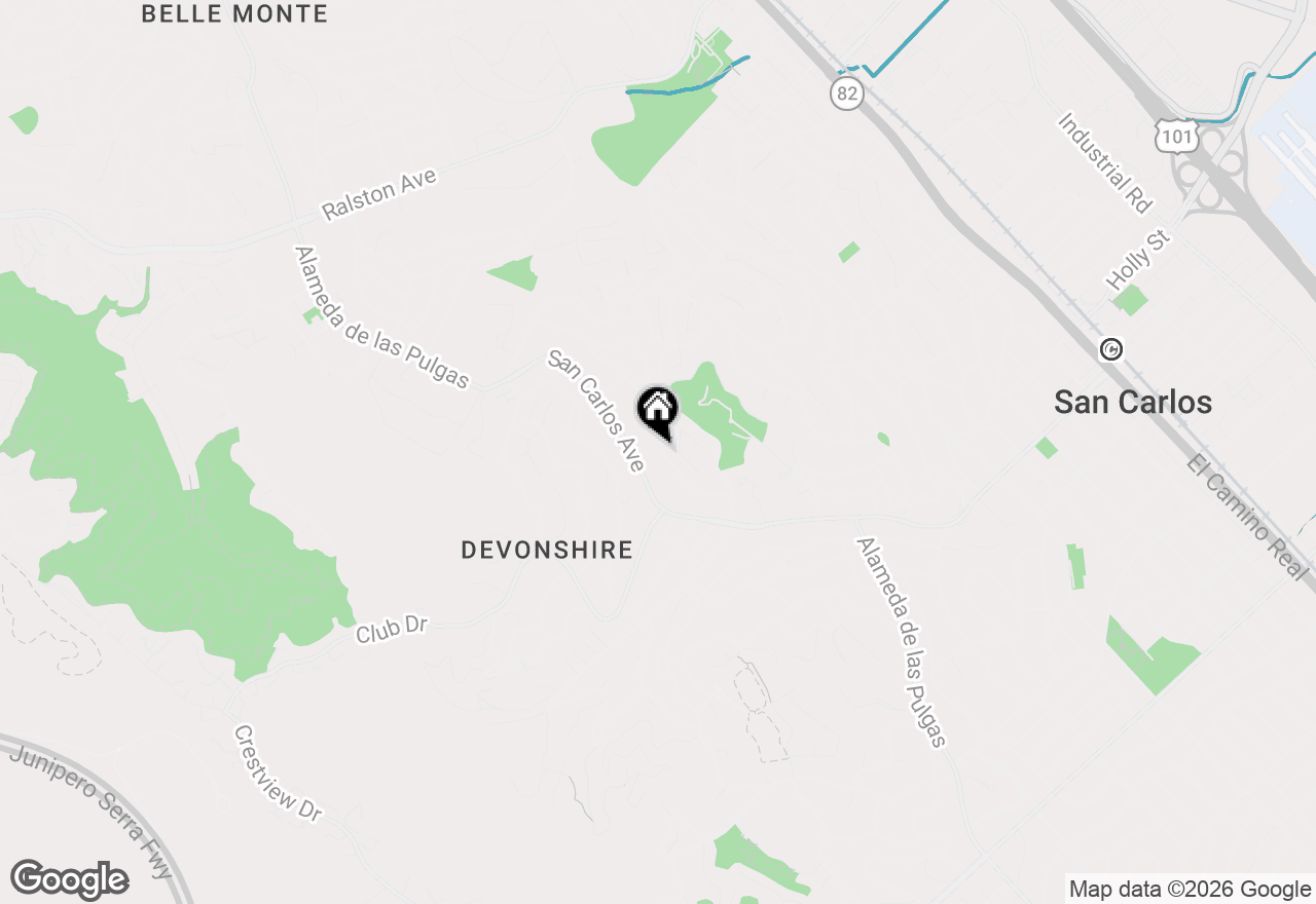 Map of 313 Clifton Avenue, San Carlos, CA 94070