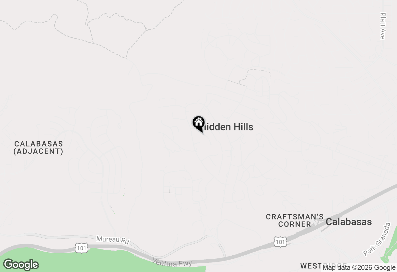 Map of 5546 Jed Smith Road, Hidden Hills, CA 91302