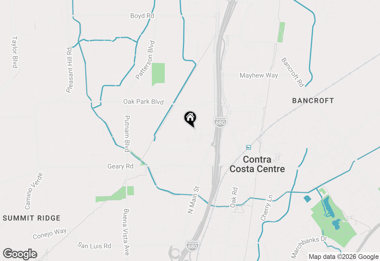 Map of 160 Via Del Sol, Walnut Creek, CA 94597