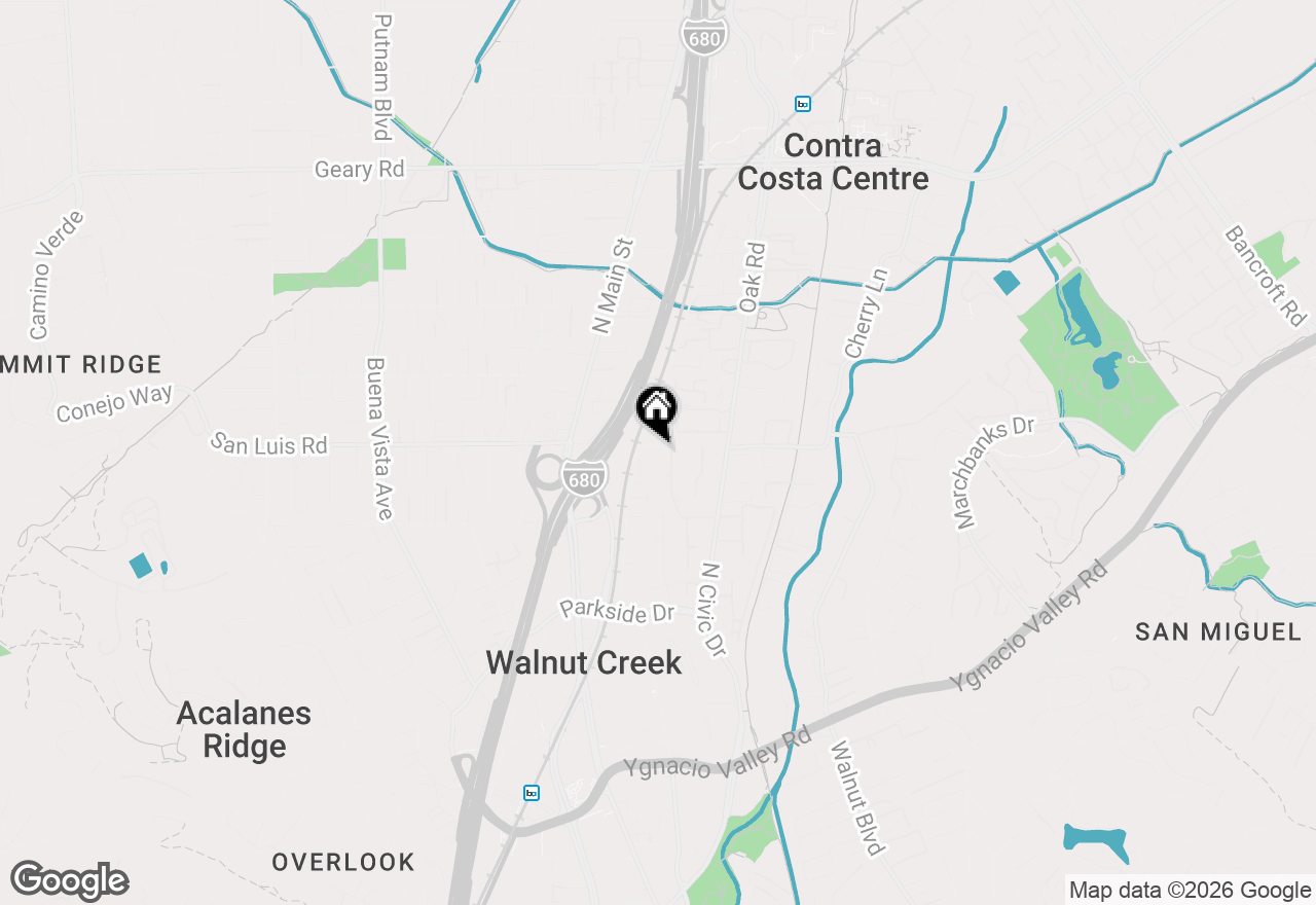 Map of 1409 Walden Rd, Walnut Creek, CA 94597