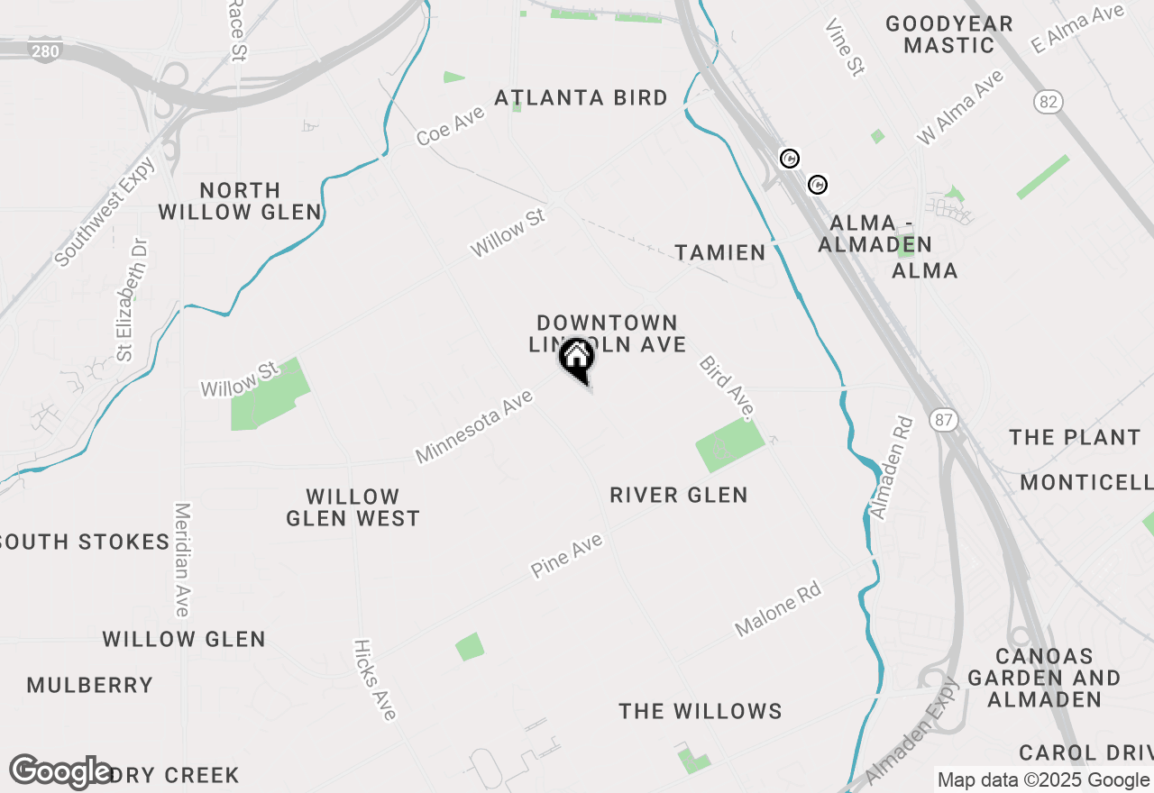 Map of 1020 Michigan Avenue, San Jose, CA 95125