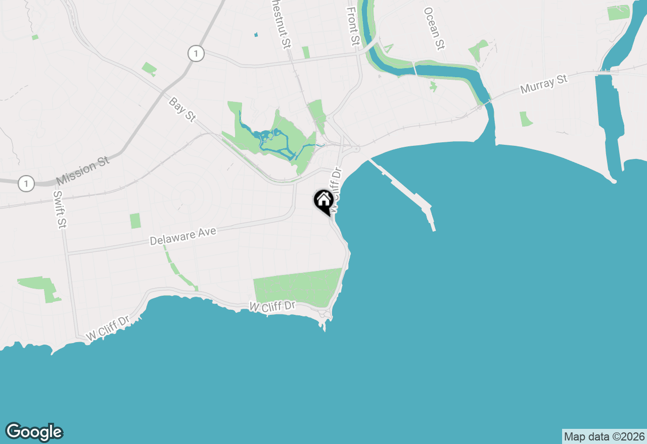 Map of 116 Monterey Street, Santa Cruz, CA 95060