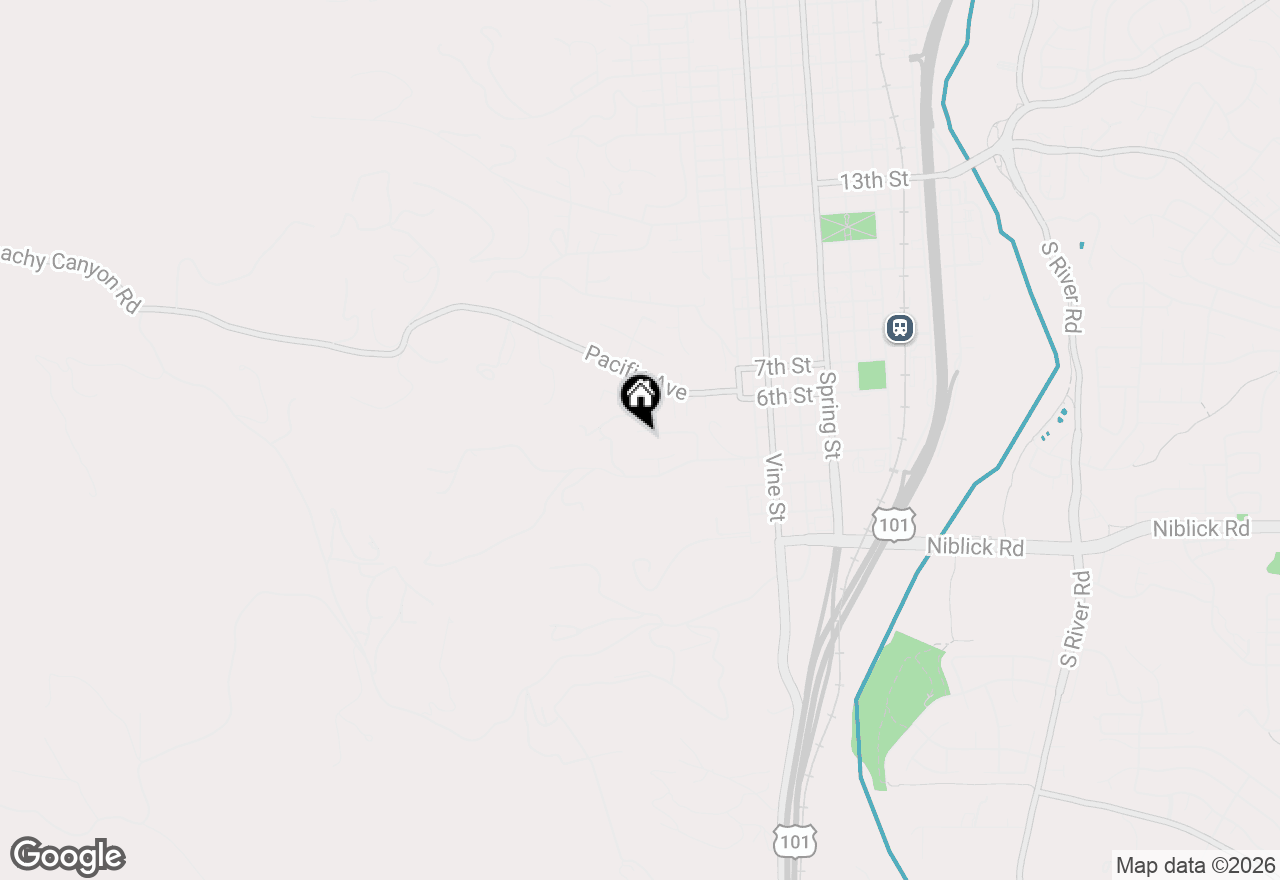 Map of 419 Peachtree Court, Paso Robles, CA 93446