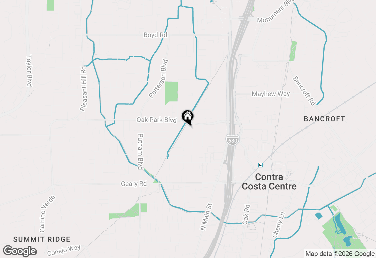 Map of 3165 Manor Avenue, Walnut Creek, CA 94597