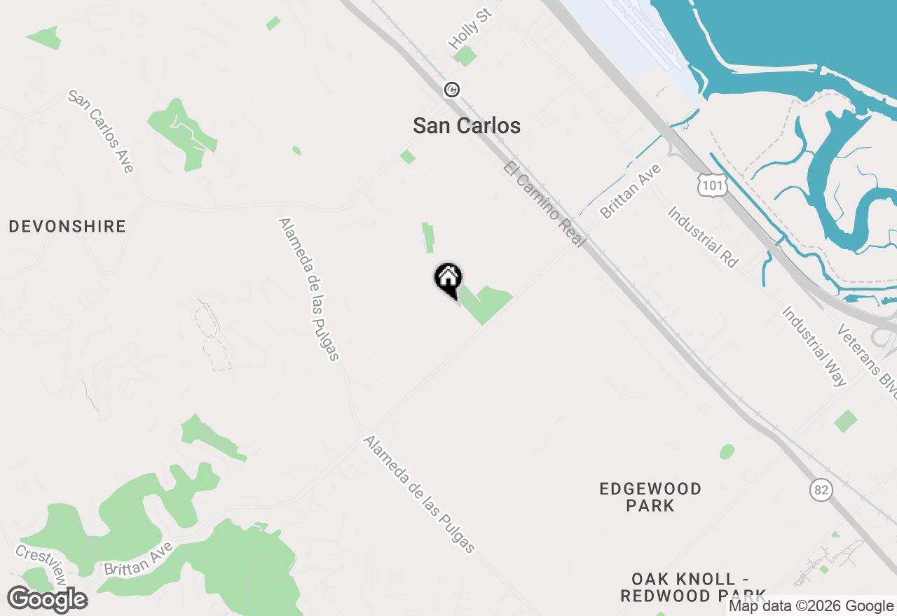 Map of 967 Orange Avenue, San Carlos, CA 94070