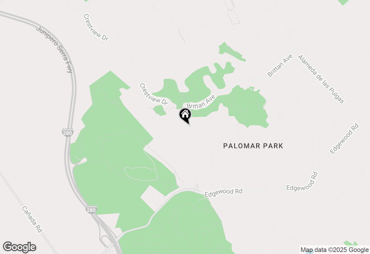 Map of 108 Mesa Verde Way, San Carlos, CA 94070