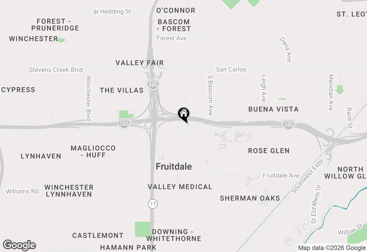 Map of 590 Macarthur Avenue, San Jose, CA 95128