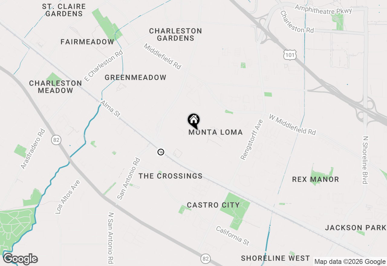 Map of 2464 Betlo Avenue, Mountain View, CA 94043