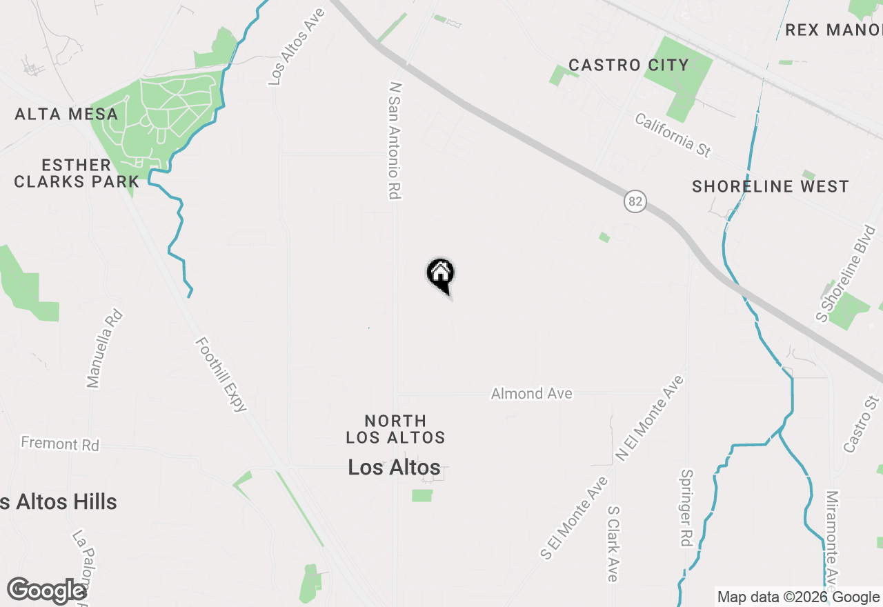 Map of 439 Valencia Drive, Los Altos, CA 94022