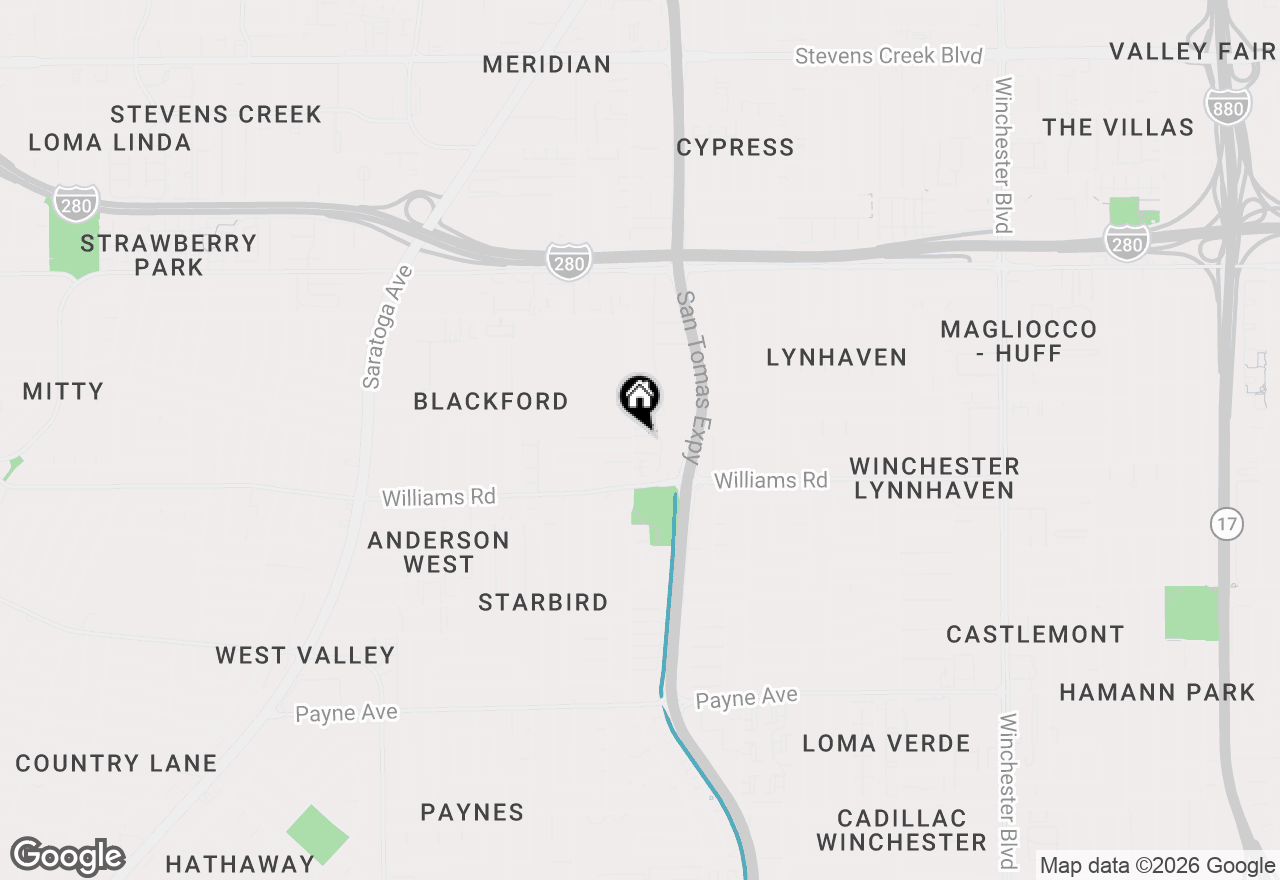 Map of 3627 Cabernet Vineyards Circle, San Jose, CA 95117