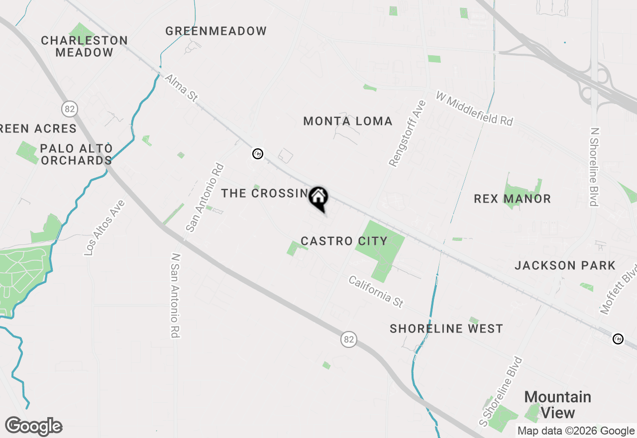 Map of 2239 Mora Place, Mountain View, CA 94040