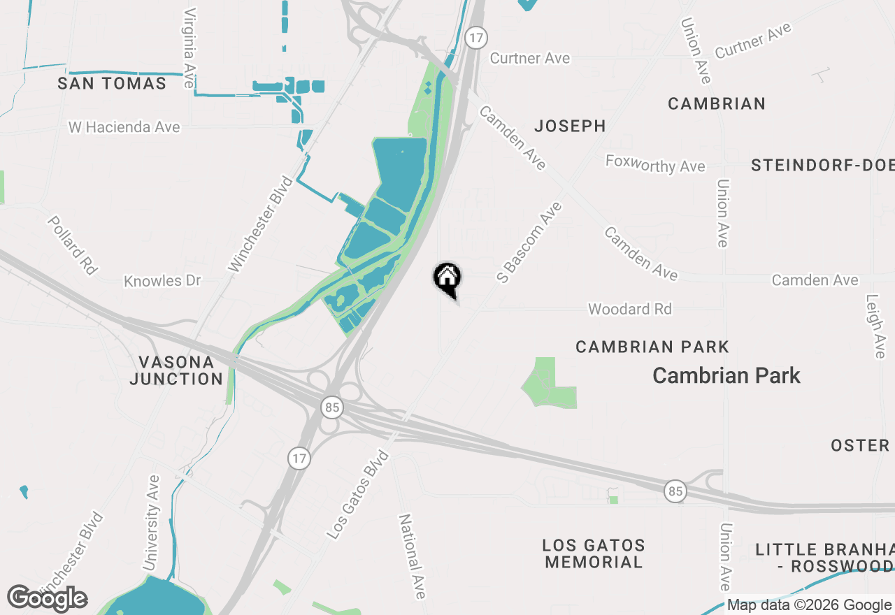 Map of 368 Hatcher Court, Campbell, CA 95008