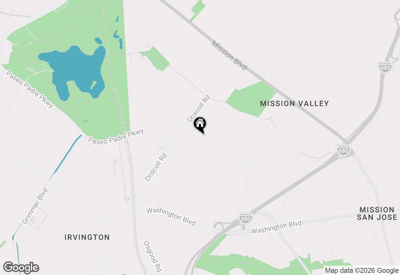 Map of 1416 Harrington St, Fremont, CA 94539