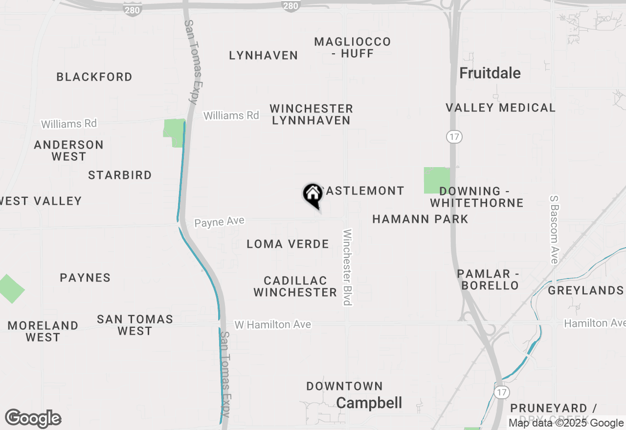Map of 3199 Chivas Place, San Jose, CA 95117