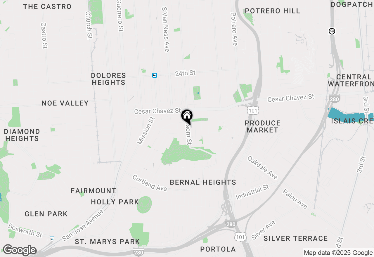 Map of 3250 Folsom Street, San Francisco, CA 94110