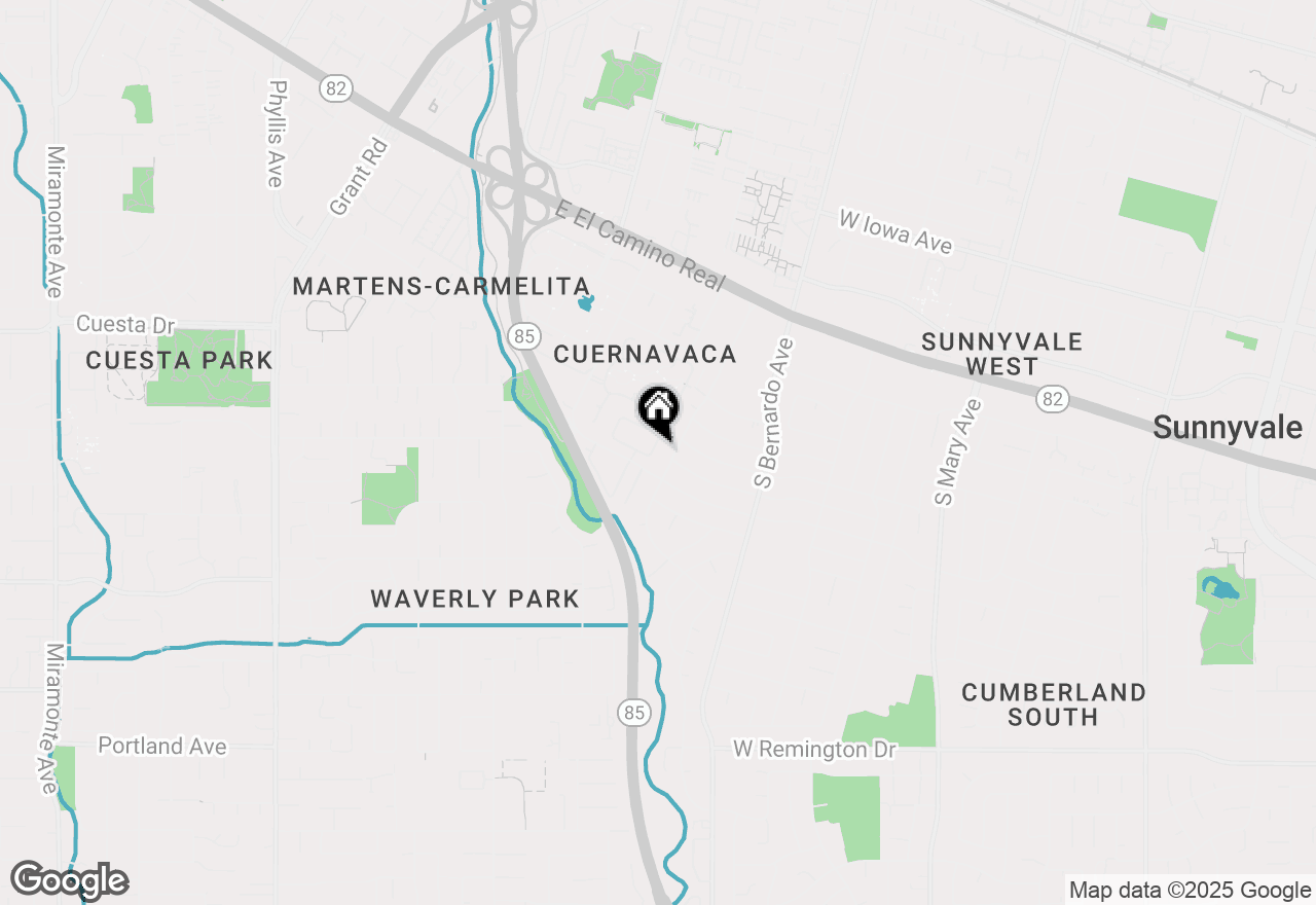 Map of 813 Runningwood Circle, Mountain View, CA 94040
