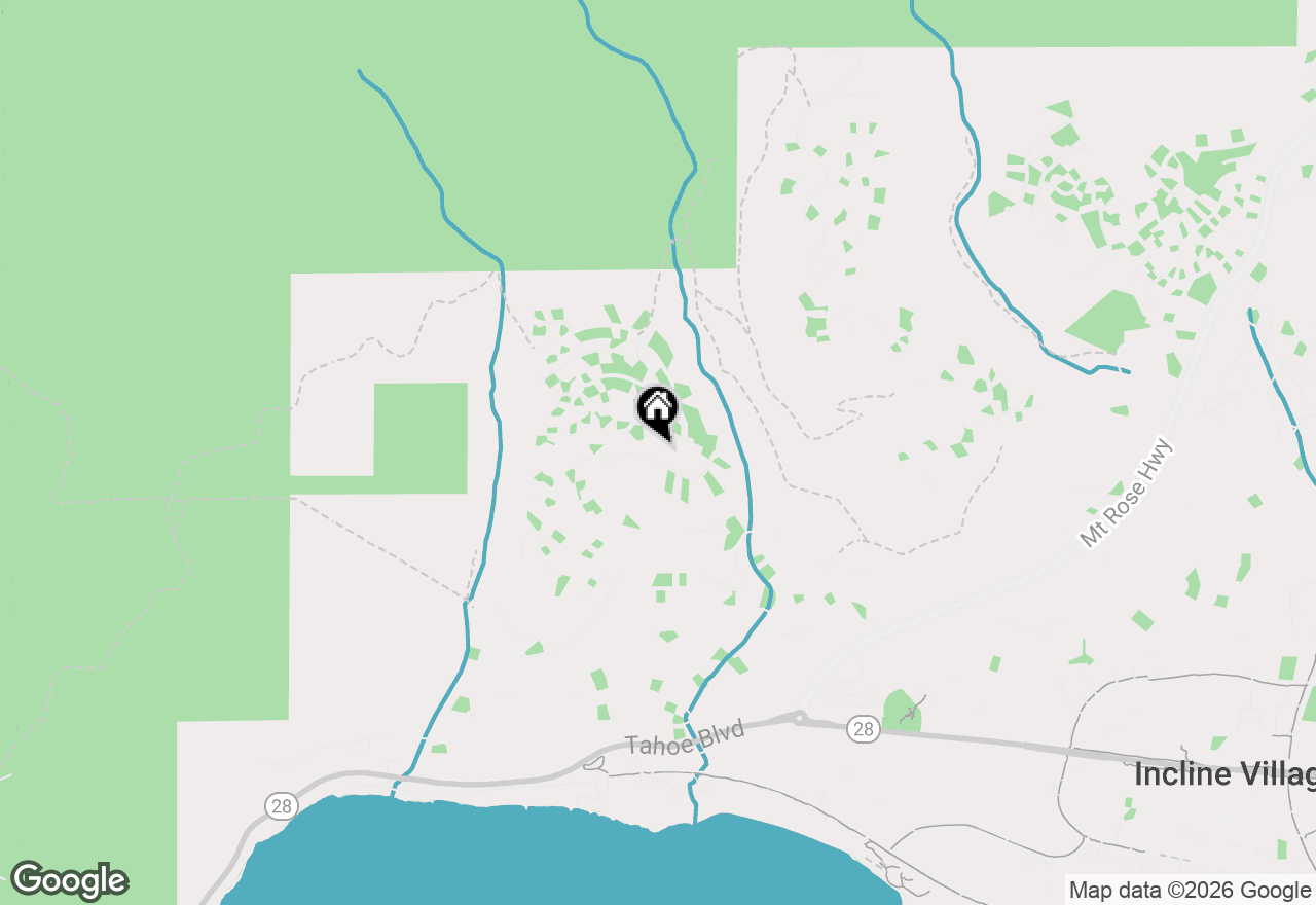 Map of 590 Fallen Leaf Way, Incline Village, NV 89451