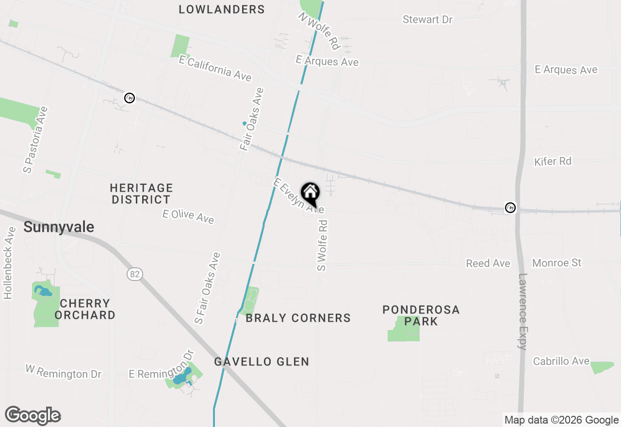 Map of 338 Amaryllis Terrace, Sunnyvale, CA 94086