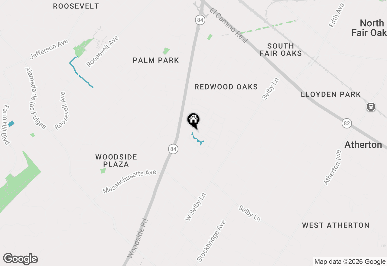 Map of 102 Chelsea Way, Redwood City, CA 94061