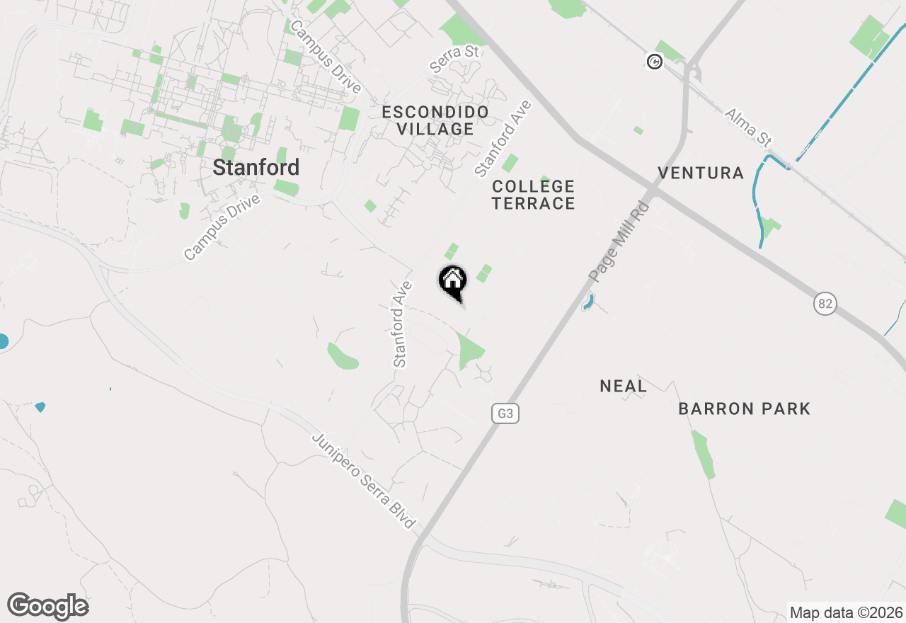 Map of 2275 Amherst Street, Palo Alto, CA 94306