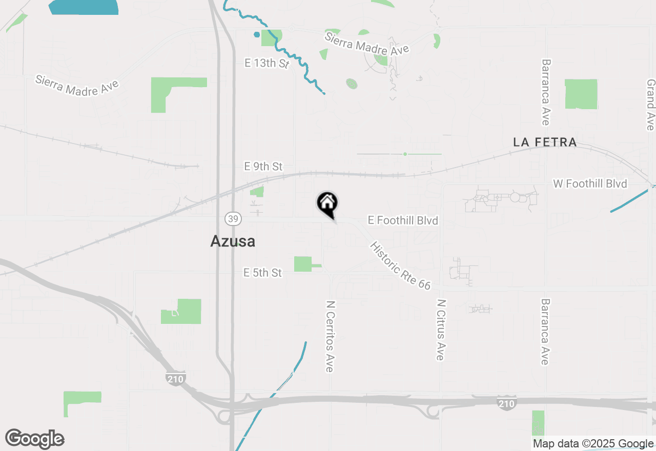 Map of 600 E Foothill Boulevard, Azusa, CA 91702