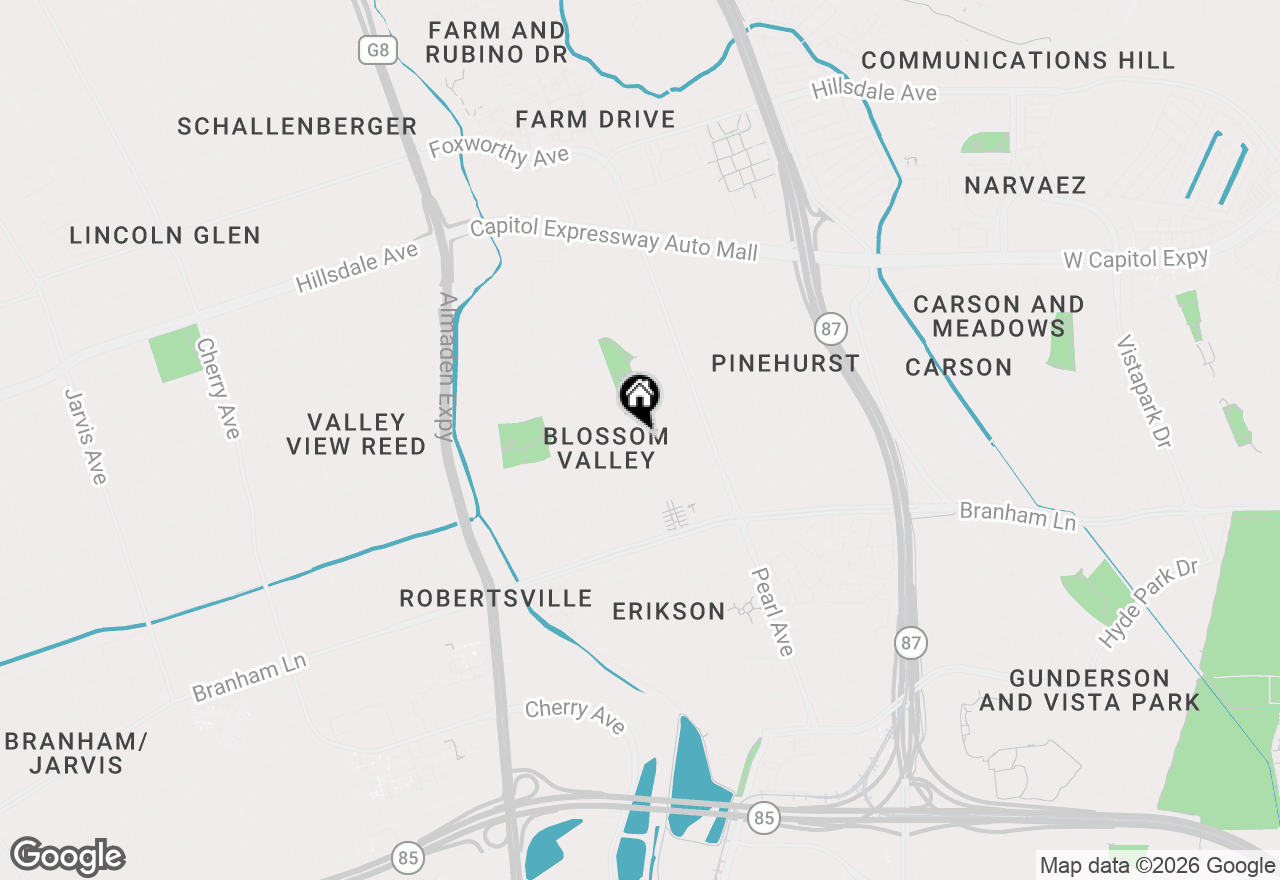Map of 4151 Mountcastle Way, San Jose, CA 95136